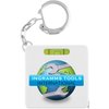 Spirit Level Tape Measure Keyring - Full Colour