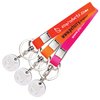 Silicone Band with Trolley Coin Keyring - Euro