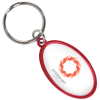 Domed Metal Keyring - Oval