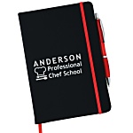 Noir A5 Notebook with Curvy Pen