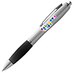 Nash Pen - Silver - Blue Ink - Full Colour