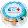 View Image 1 of 4 of Maxi Round Sweet Pot - Retro Sweets