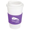 View Image 1 of 2 of Americano Travel Mug - White with Grip