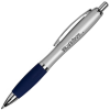 View Image 1 of 3 of Curvy Metal Pen - Silver