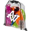 View Image 1 of 6 of Lancaster Clear Drawstring Bag