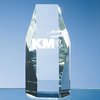 125mm Optical Crystal Hexagon Award
