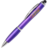 Curvy Stylus Pen - Metallic Barrel - Full Colour