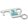 View Image 1 of 2 of Antimicrobial Hygiene Hook Keyring - White
