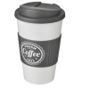 View Image 1 of 2 of Americano Travel Mug with Grip - Spill Proof Lid