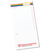 View Image 1 of 5 of Slimline 50 Sheet Notepad - Rainbow Stripe Design