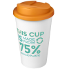 View Image 1 of 4 of Americano Eco Travel Mug - White - Spill Proof Lid