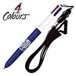 BIC® 4 Colour Pen with Lanyard