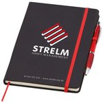 Noir A5 Notebook with Curvy Pen - Full Colour