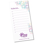 Slimline 50 Sheet Notepad - Pastel Blocks Design