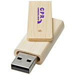 8gb Rotate Bamboo USB Flashdrive