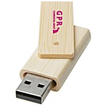 16gb Rotate Bamboo USB Flashdrive