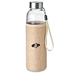 Utah Glass Water Bottle with Jute Pouch
