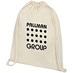 Oregon Premium Cotton Drawstring Bag - Natural
