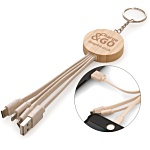 Wheatly Charger Keyring - Round - Engraved
