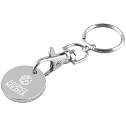 4imprint.co.uk: € Trolley Coin Keyring - Engraved 901726