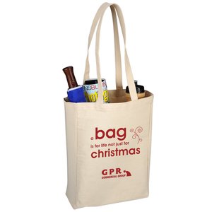 Groombridge Cotton Canvas Bag - Christmas Design Main Image