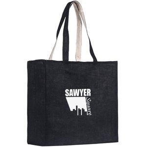 Milstead Jute Tote - Black Main Image