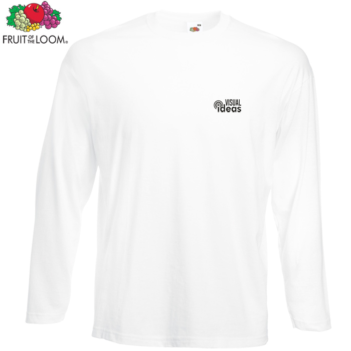 4imprint co uk Fruit Of The Loom Long Sleeve Value Weight T Shirt 