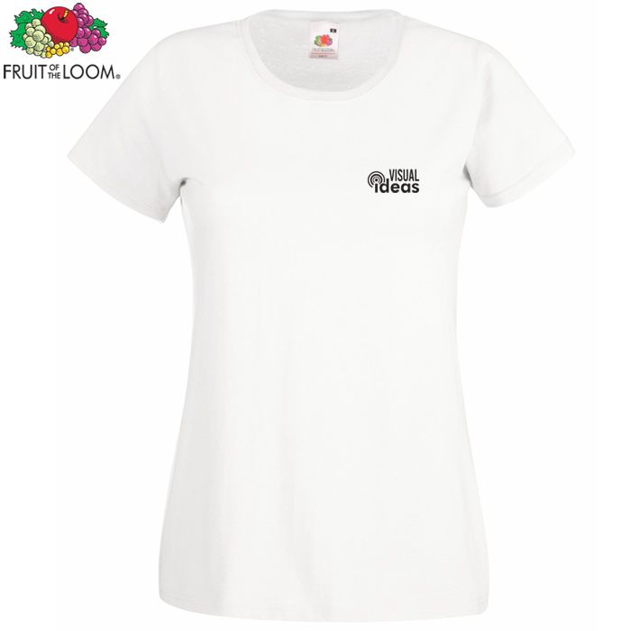 4imprint.co.uk: Fruit of the Loom Women's Value T-Shirt - White 600923W