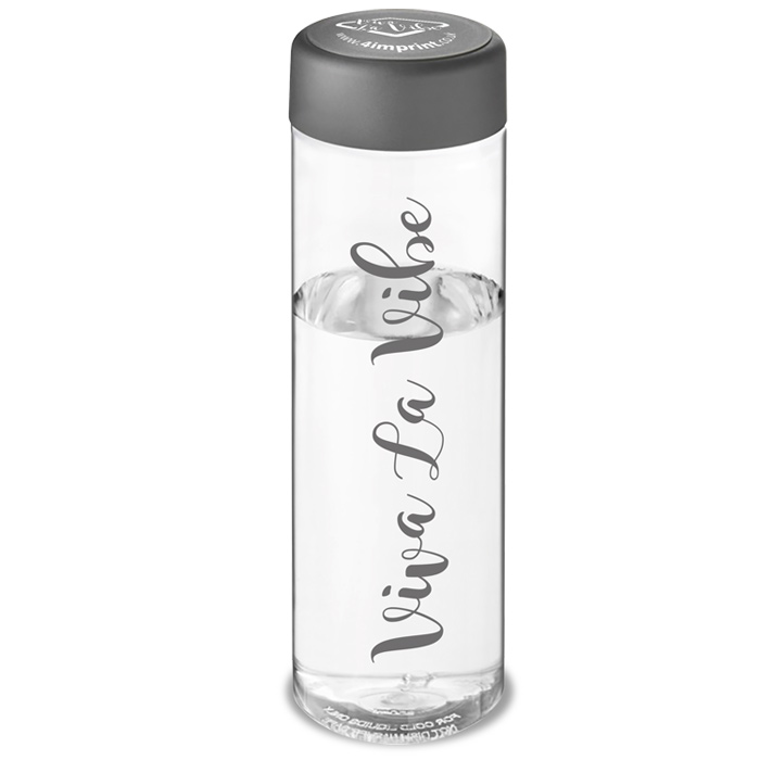 4imprint.co.uk: Vibe Sports Bottle - Clear - Flat Lid 703231B