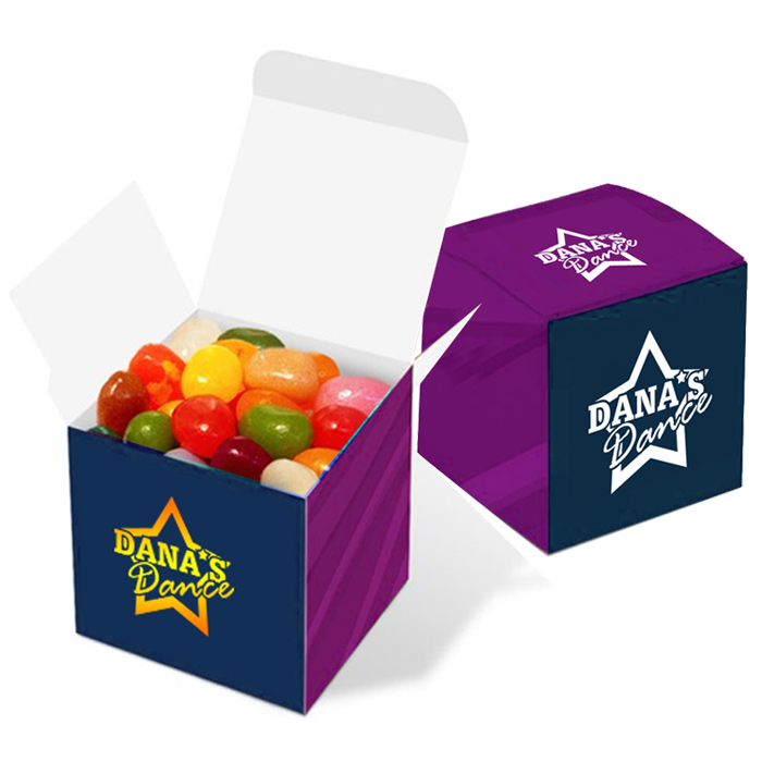 4imprint.co.uk Cube Sweet Box Gourmet Jelly Beans 403891J