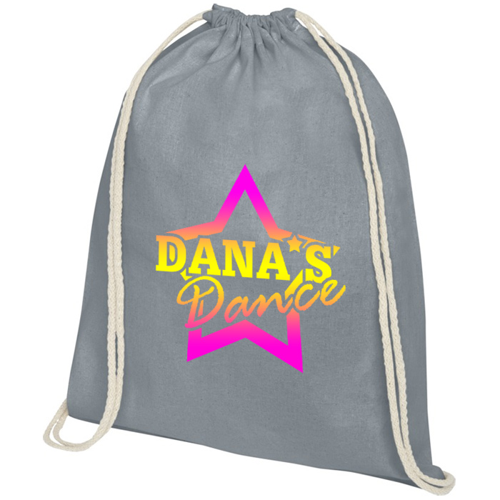 4imprint.ie Oregon Premium Cotton Drawstring Bag Colours Full