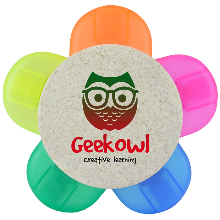 4imprint.co.uk Wheat Straw Flower Highlighter Digital Print 703877P