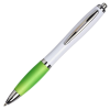 View Image 6 of 8 of Curvy Pen - White