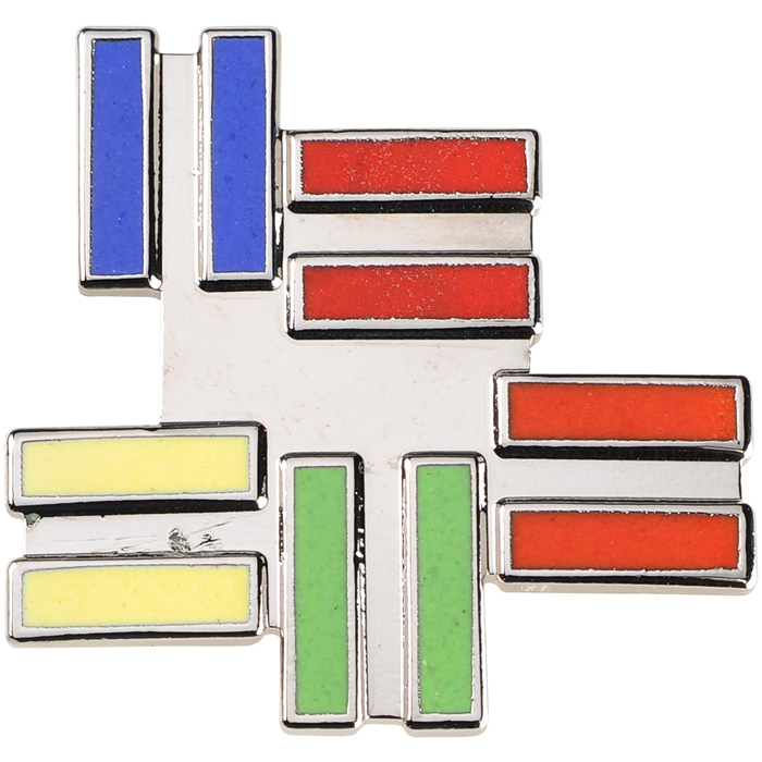Uk Soft Enamel Pin Badge Silver Plated 400097