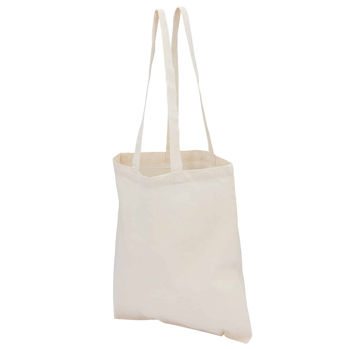 4imprint.co.uk: Long Handled Cotton Tote Bag - Natural 400433