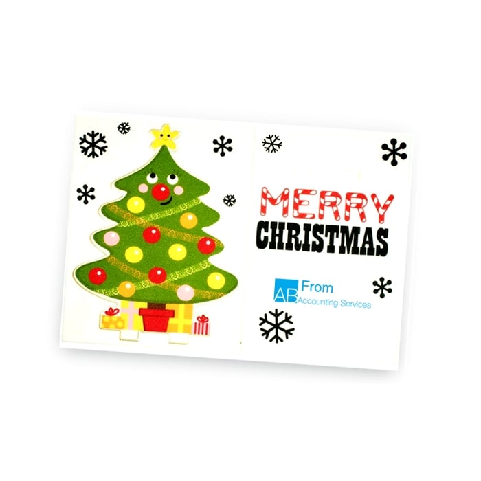 4imprint.co.uk Christmas Greeting Mailer Christmas Tree 401394T