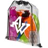 View Image 2 of 6 of Lancaster Clear Drawstring Bag