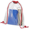 View Image 4 of 6 of Lancaster Clear Drawstring Bag