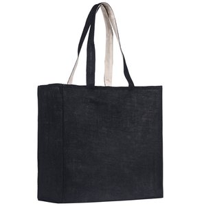 Milstead Jute Tote - Black Image 1 of 1