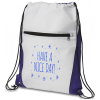 View Image 3 of 8 of DISC Contrast Drawstring Bag