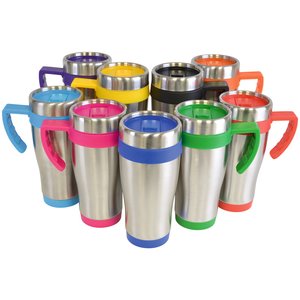 Colour Trim Travel Mug - Engraved Image 9 of 10