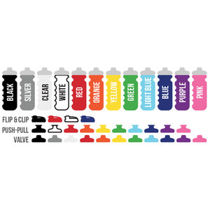 500ml Finger Grip Sports Bottle - Valve Cap Image 13 of 14