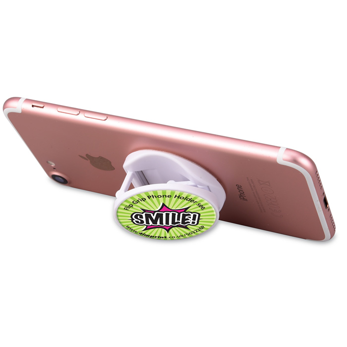 4imprint.co.uk Flip Grip Phone Holder Glossy Domed Sticker 503226P
