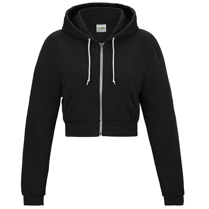 above the breast cropped hoodie