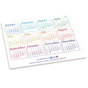 4imprint.co.uk: Brite-Mat Mousemat - Calendar Design 700757PS