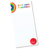 View Image 2 of 4 of Slimline 50 Sheet Notepad - Rainbow Design