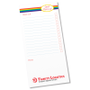 View Image 2 of 5 of Slimline 50 Sheet Notepad - Rainbow Stripe Design