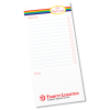 View Image 3 of 5 of Slimline 50 Sheet Notepad - Rainbow Stripe Design