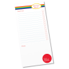 View Image 4 of 5 of Slimline 50 Sheet Notepad - Rainbow Stripe Design