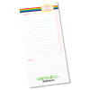 View Image 5 of 5 of Slimline 50 Sheet Notepad - Rainbow Stripe Design